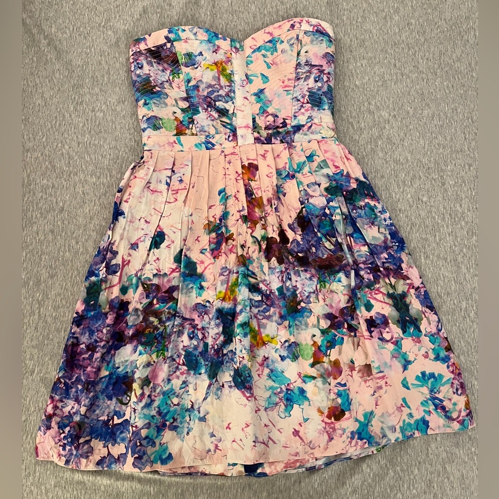Parker silk Floral Dress